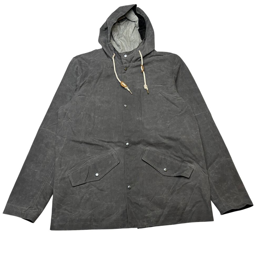 Ketums Bondy Waxed Cotton Jacket Men's Large Harbour Grey Gorpcore Huckberry